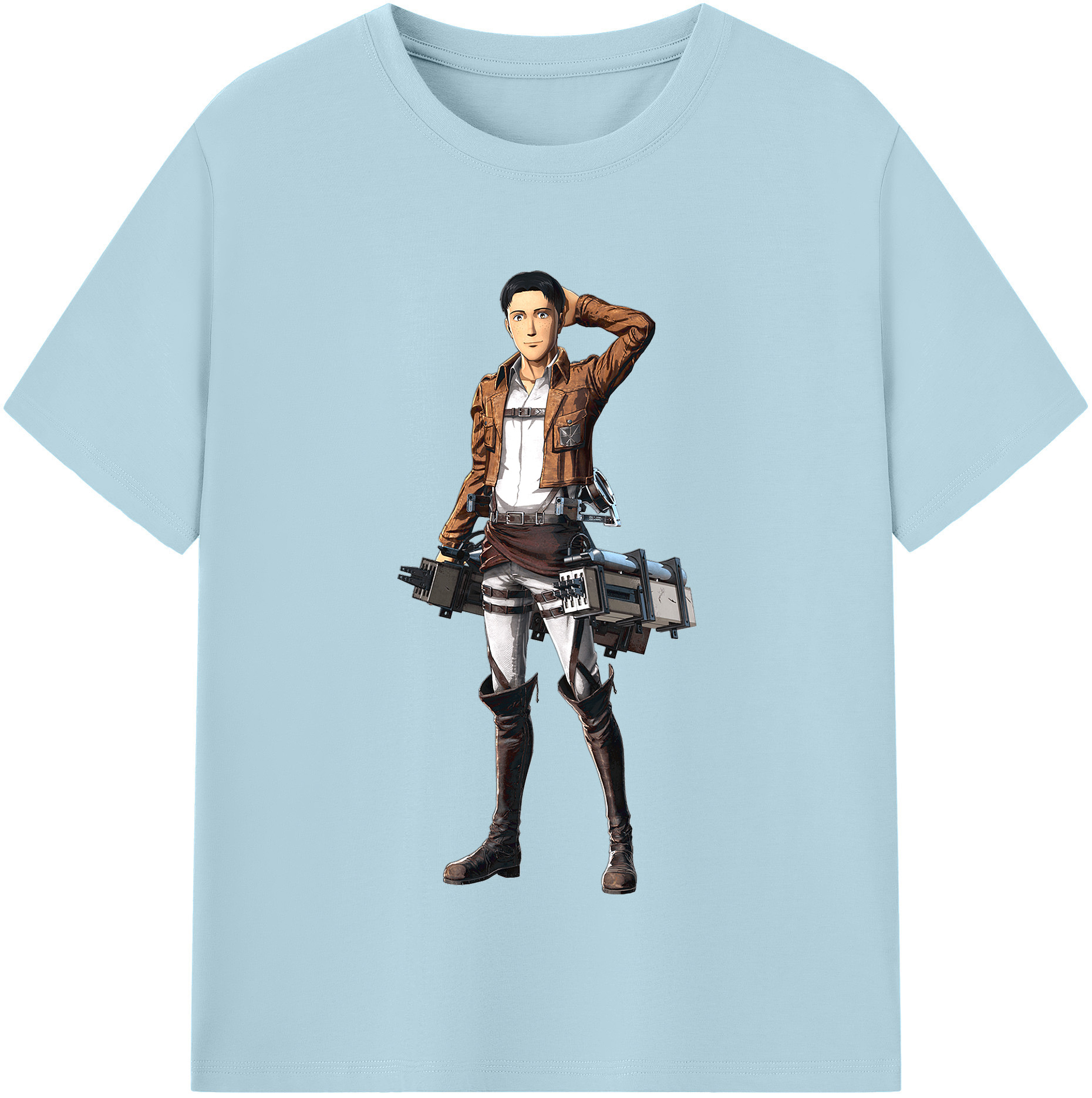 （画像用） 進撃の巨人 Attack on Titan 綿100％半袖Tシャツ（フロントプリント）